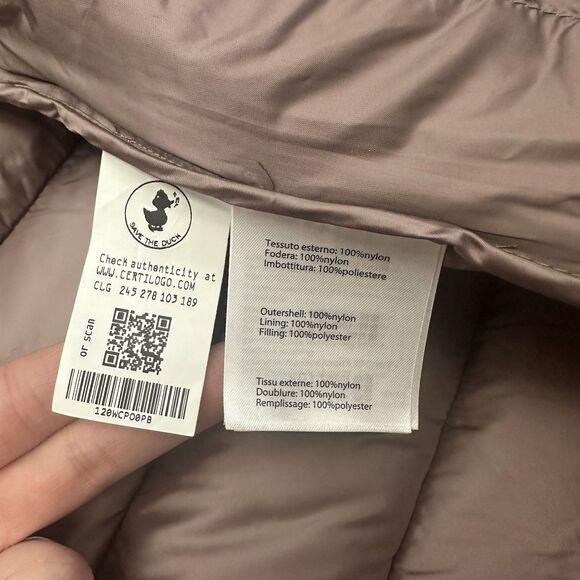 Save The Duck Elsie Puffer Jacket 4(XL) Animal-Free Nylon Zip Slim Fit Fall - Picture 7 of 12